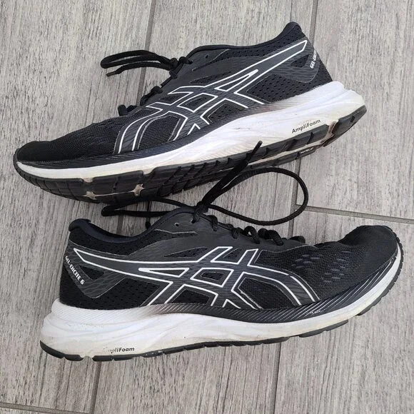 ASICS Amplica running shoes black white womens size 8.5 wide - Picture 8 of 14